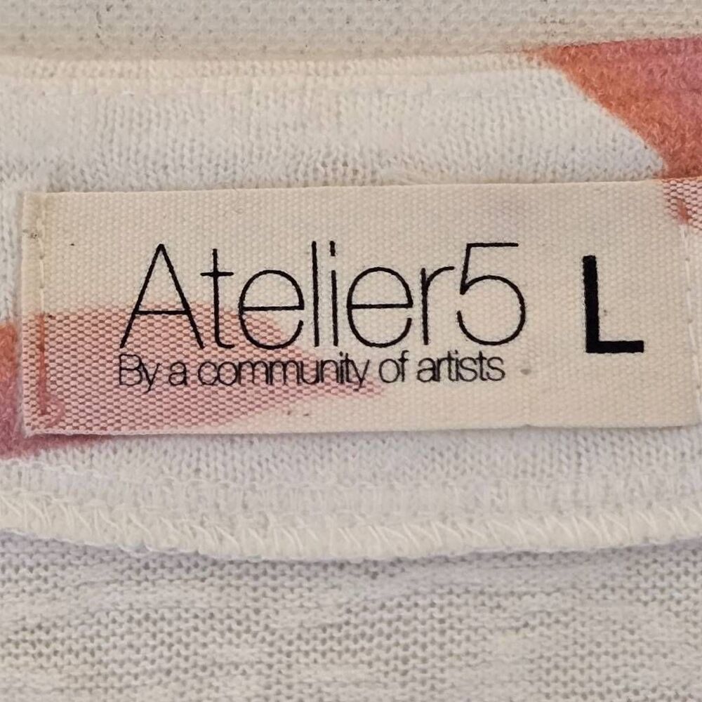 Atelier5 By Community of Artists Womens Zebra Print Long Sleeve Top Pink Large - Picture 2 of 10